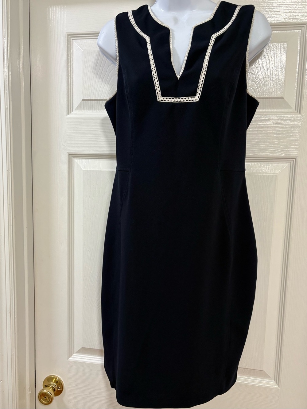 Tommy Hilfiger deep navy blue dress, figure flattering